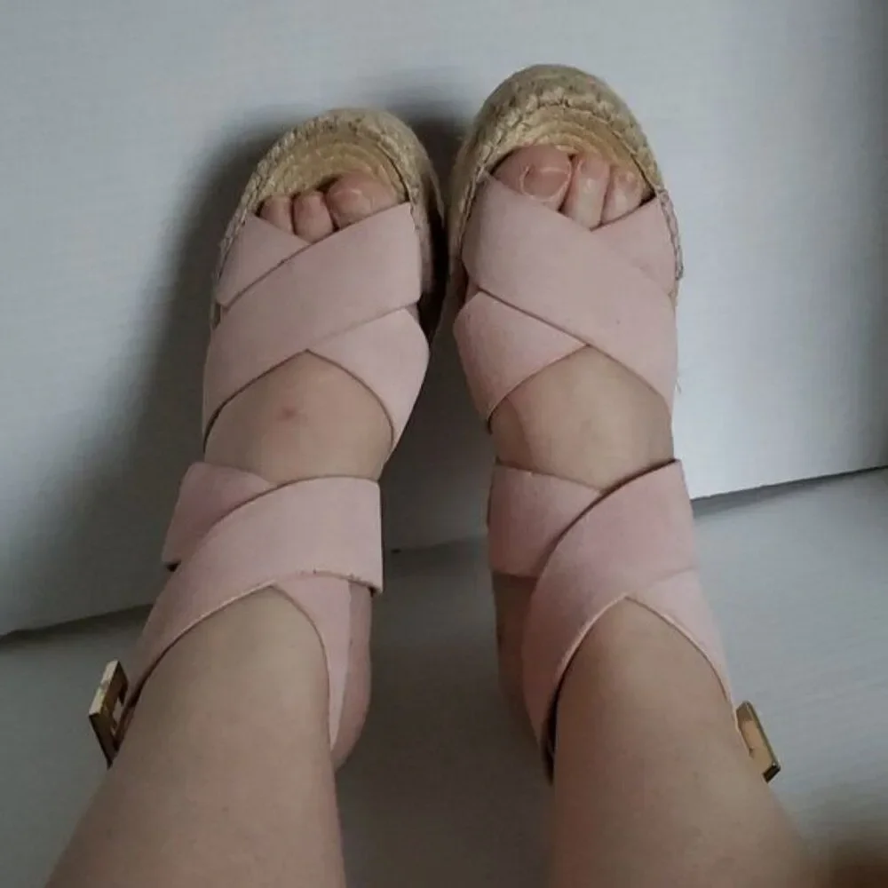 Kenneth Cole Espadrille Platform Wedges Sandals Heels New York Women's WOMAN 7.5